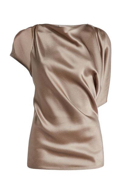 Victoria Beckham Victoria Beckham Kyra Asymmetrical Draped Top