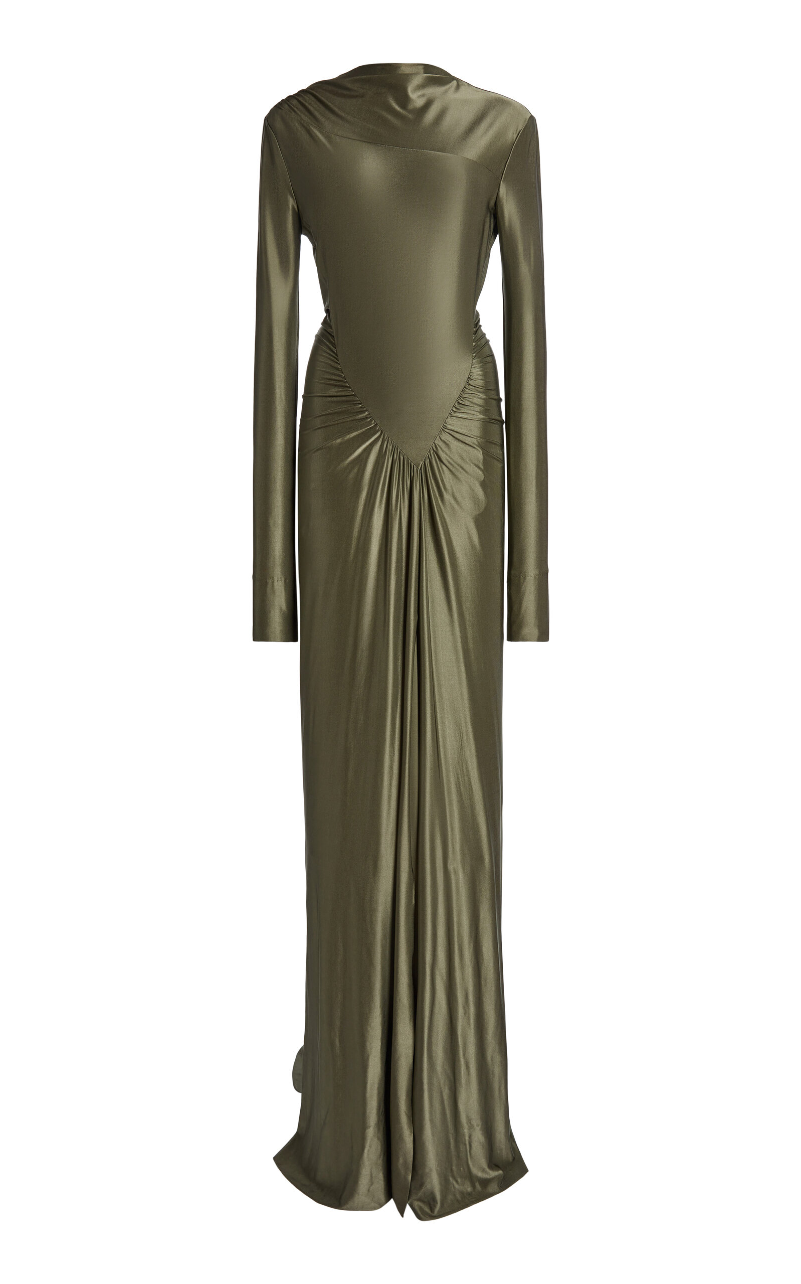 Victoria Beckham Victoria Beckham Long Sleeve Asymmetric Gown