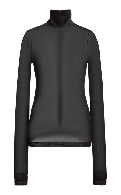 Victoria Beckham Victoria Beckham Long Sleeve Sheer Top
