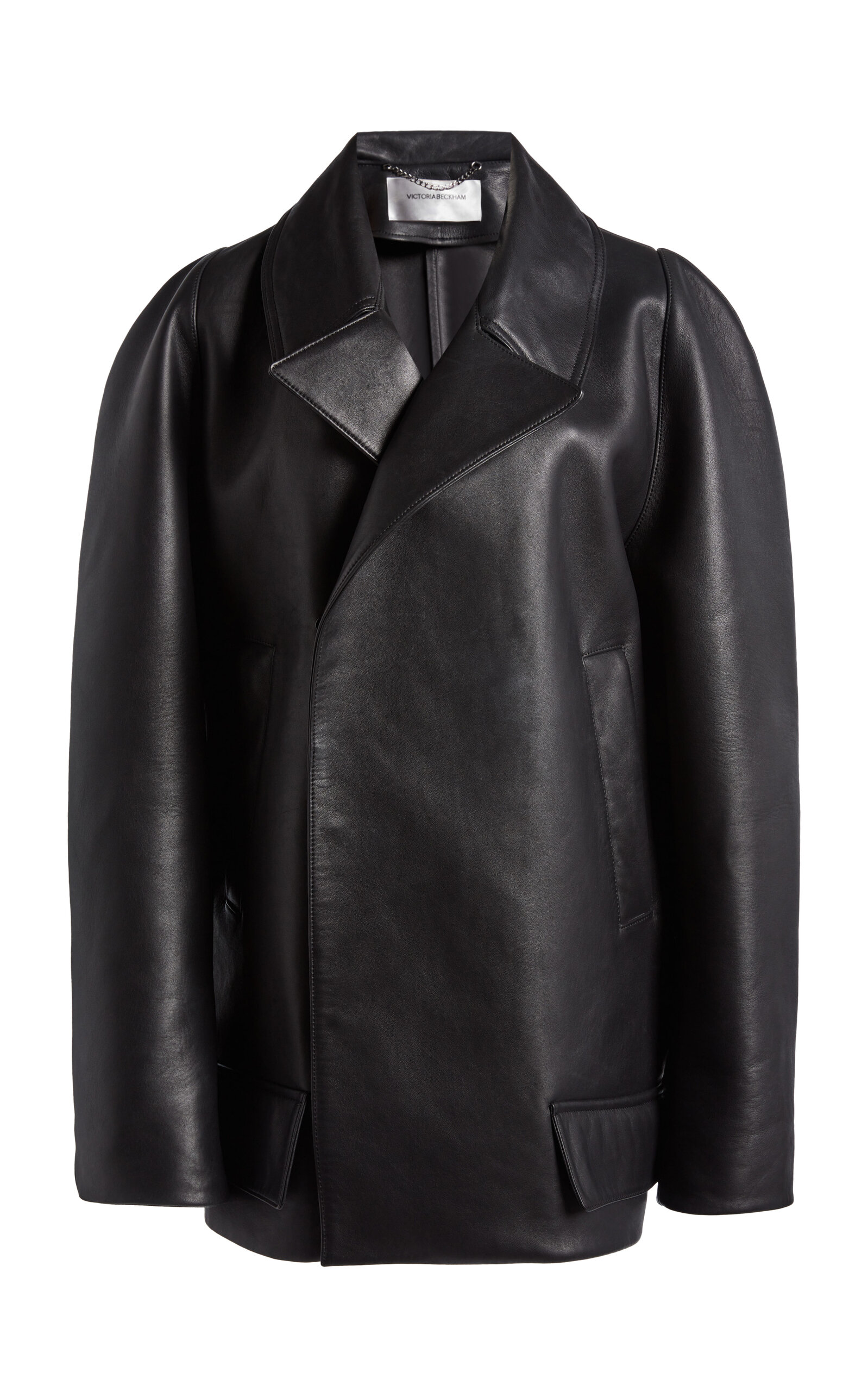 Victoria Beckham Victoria Beckham Oversized Leather Coat