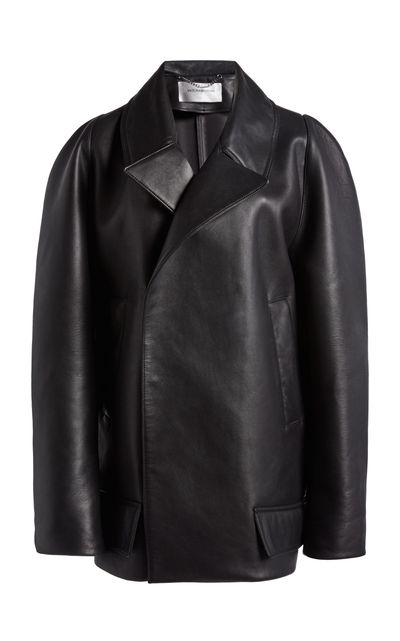 Victoria Beckham Victoria Beckham Oversized Leather Coat