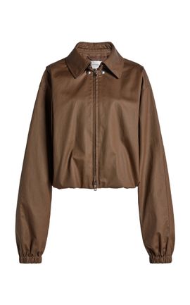 Victoria Beckham Victoria Beckham Paneled Cotton Bomber Jacket
