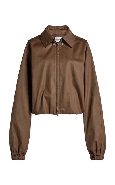 Victoria Beckham Victoria Beckham Paneled Cotton Bomber Jacket