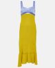 Victoria Beckham Victoria Beckham Paneled satin and cady midi dress - 1