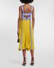Victoria Beckham Victoria Beckham Paneled satin and cady midi dress - 3