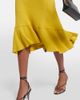 Victoria Beckham Victoria Beckham Paneled satin and cady midi dress - 5