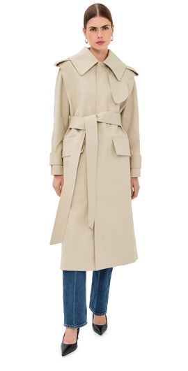 Victoria Beckham Victoria Beckham Philippa Trench Coat Beige