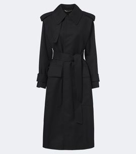 Victoria Beckham Victoria Beckham Philippa virgin wool twill trench coat