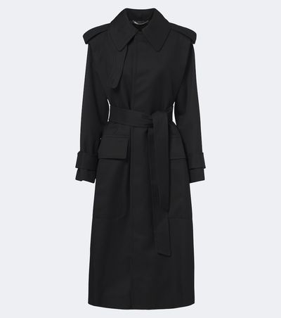 Victoria Beckham Victoria Beckham Philippa virgin wool twill trench coat