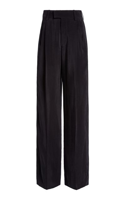 Victoria Beckham Victoria Beckham Pleated MidRise StraightLeg Trousers