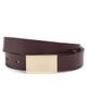 Victoria Beckham Victoria Beckham Portofino Mirror Belt Dark Burgundy - 1