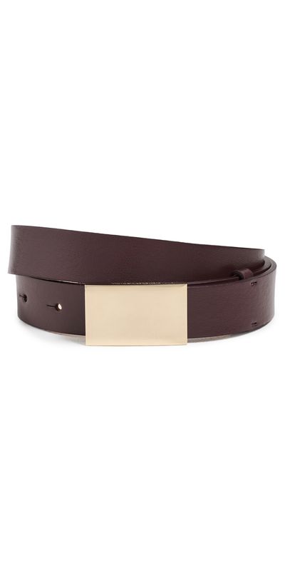 Victoria Beckham Victoria Beckham Portofino Mirror Belt Dark Burgundy