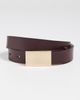 Victoria Beckham Victoria Beckham Portofino Mirror Belt Dark Burgundy - 2