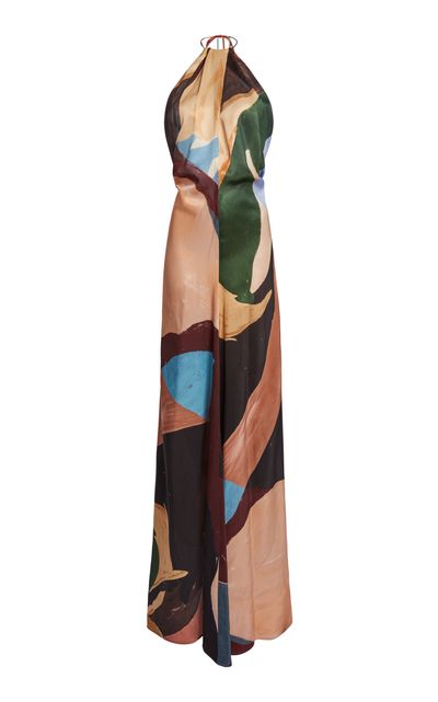 Victoria Beckham - Printed Halter Neck Maxi Dress Victoria Beckham - Printed Halter Neck Maxi Dress