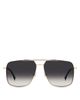 Victoria Beckham Victoria Beckham Rectangular Double Bridge Sunglasses, 60mm - 2