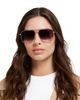 Victoria Beckham Victoria Beckham Rectangular Double Bridge Sunglasses, 60mm - 4