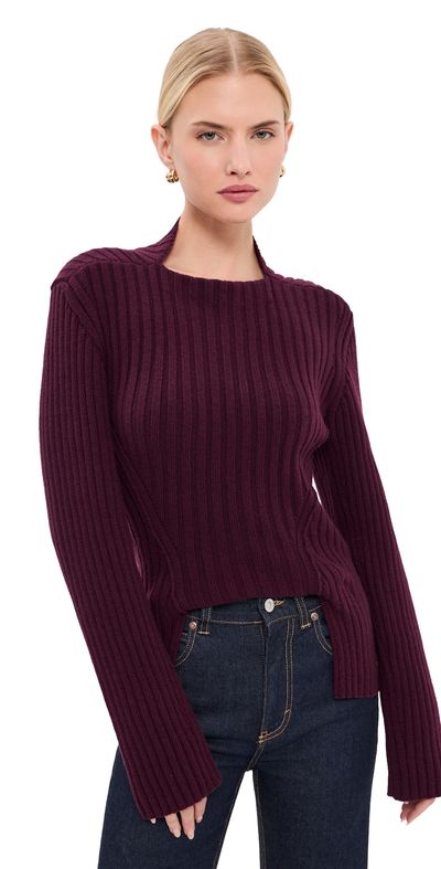 Victoria Beckham Victoria Beckham Rib Jumper Acai