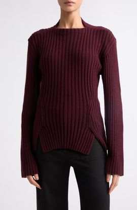 Victoria Beckham Victoria Beckham Rib Wool & Cashmere Sweater