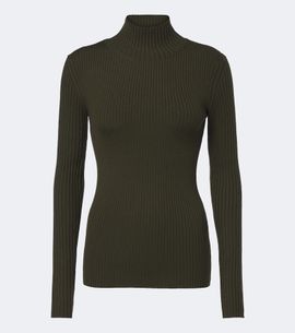 Victoria Beckham Victoria Beckham Ribbed-knit wool-blend sweater