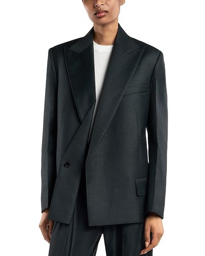 Victoria Beckham Victoria Beckham Sculptural Layered Wool Jacket