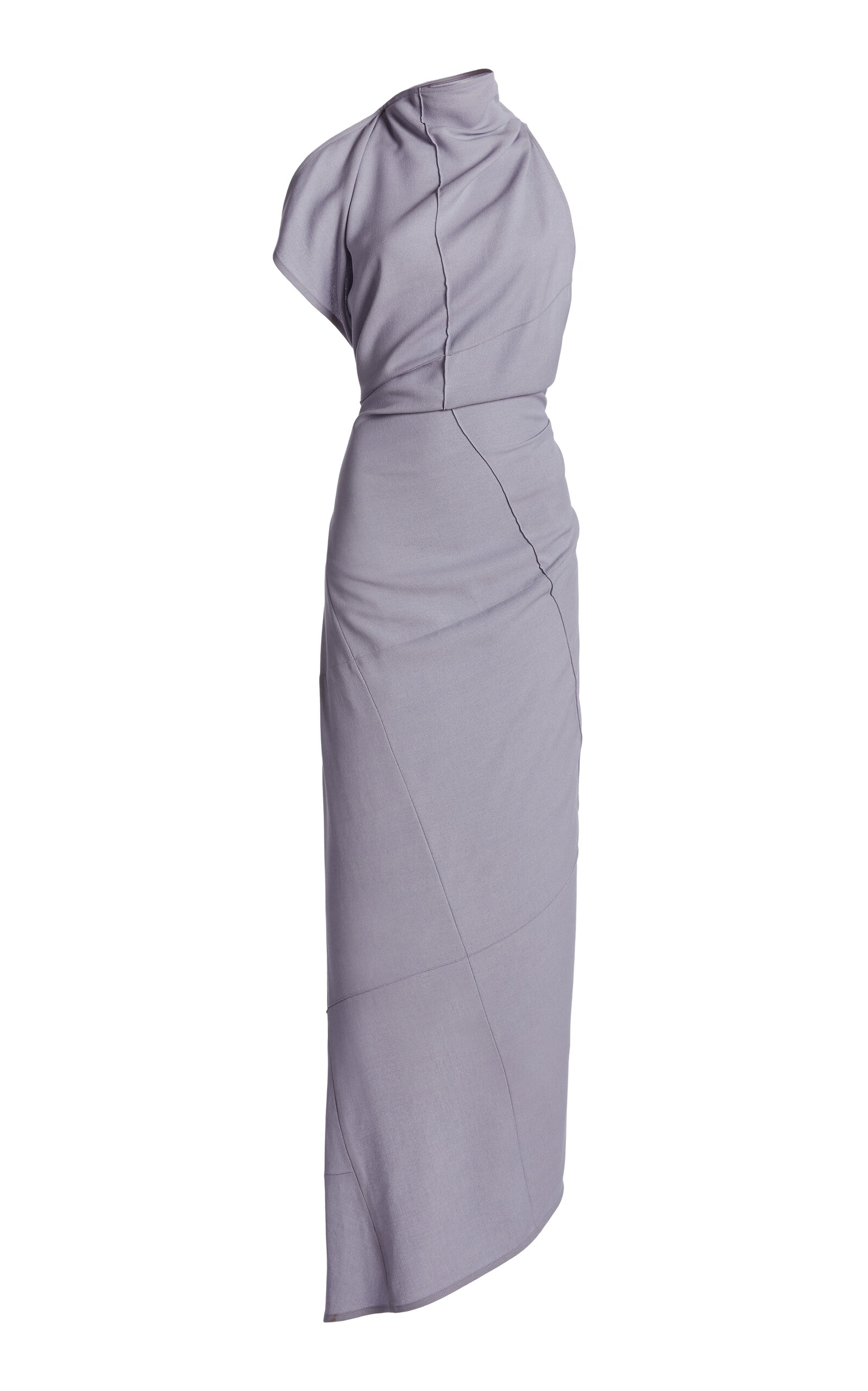 Victoria Beckham Victoria Beckham Seamed Asymmetrical Midi Dress