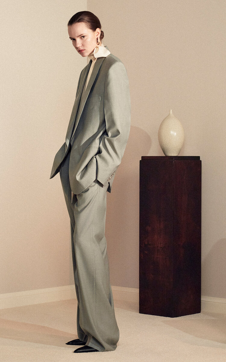 Victoria Beckham Victoria Beckham Shawl Lapel Wool Blazer