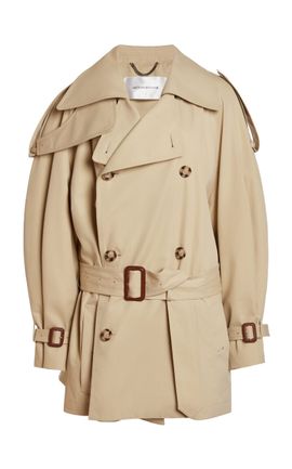 Victoria Beckham Victoria Beckham Short Cotton Trench Coat