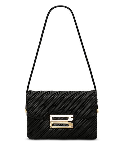 Victoria Beckham Victoria Beckham Soft Dorian Small Textured Leather Shoulder Bag