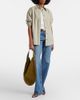 Victoria Beckham Victoria Beckham Soft Plié suede shoulder bag - 5
