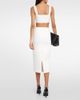 Victoria Beckham Victoria Beckham Square-neck cropped top - 3