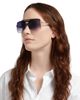 Victoria Beckham Victoria Beckham Square Double Bridge Sunglasses, 62mm - 2