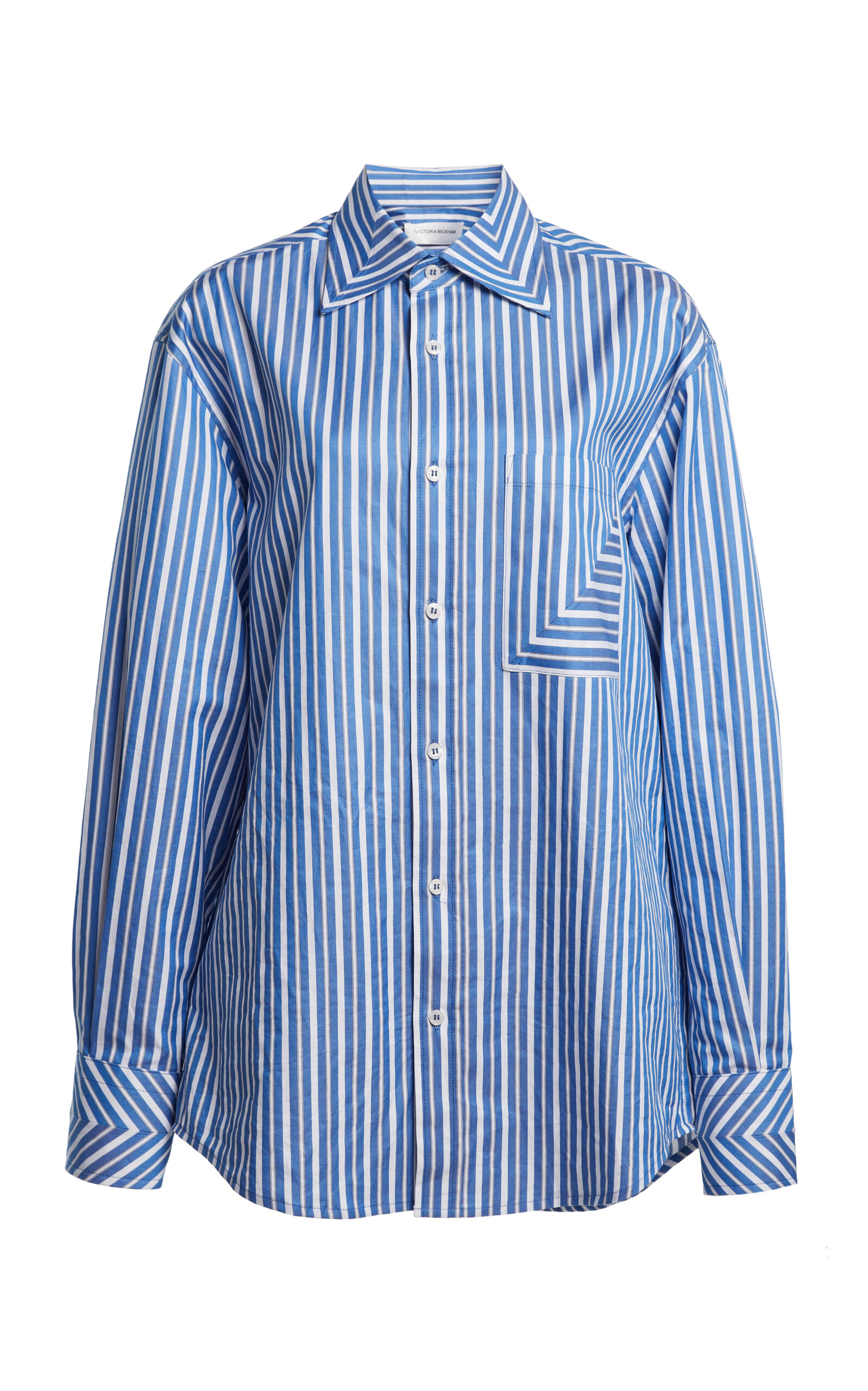 Victoria Beckham Victoria Beckham Striped ButtonDown Cotton Shirt