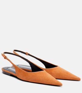 Victoria Beckham Victoria Beckham Suede slingback flats