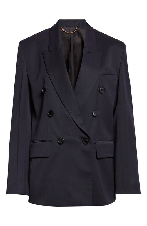 Victoria Beckham Victoria Beckham Tailored Double Breasted Check Wool Blend Jacket