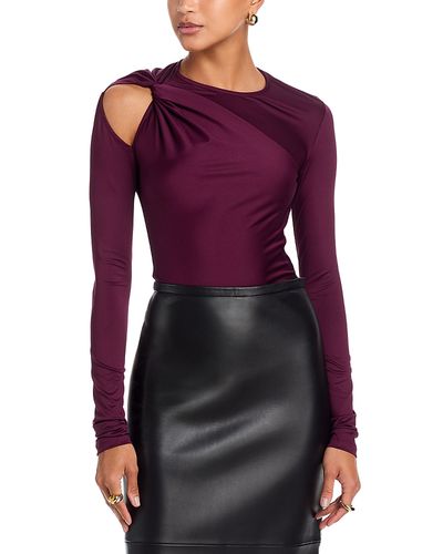 Victoria Beckham Victoria Beckham Twisted Cold Shoulder Top