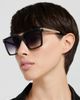 Victoria Beckham Victoria Beckham VB 1022/S 56mm Rectangular Sunglasses - 5