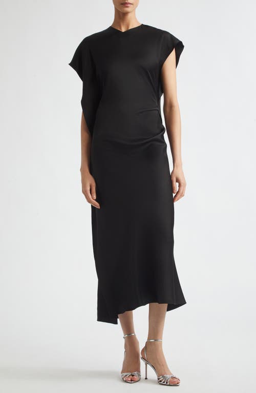Victoria Beckham Victoria Beckham Victoria Dolman Sleeve Asymmetric Midi Dress