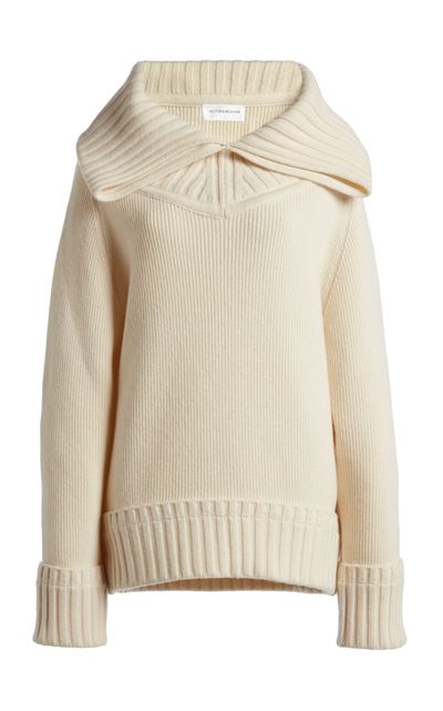 Victoria Beckham Victoria Beckham WideCollar LambswoolBlend Sweater