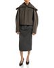 Victoria Beckham Victoria Beckham Wool Blend Folded Collar Bomber Jacket - 2