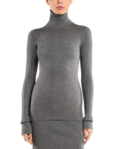 Victoria Beckham Victoria Beckham Wool Blend Mock Neck Sweater