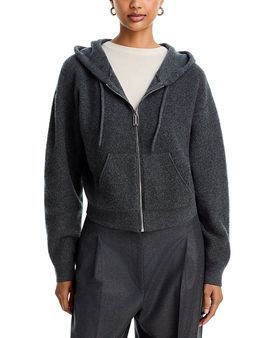 Victoria Beckham Victoria Beckham Wool Blend Zip Hoodie