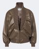 Victoria Beckham Victoria Beckham Zana leather bomber jacket - 1