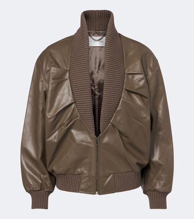 Victoria Beckham Victoria Beckham Zana leather bomber jacket