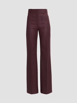 Victoria Beckham Women's Alina Wide-Leg High-Rise Wool Trousers