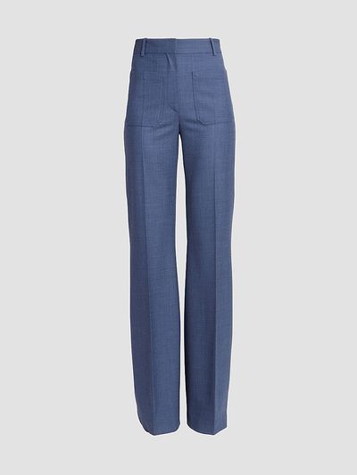 Victoria Beckham Women's Alina Wool-Blend Straight-Leg Trousers