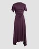 Victoria Beckham Women's Asymmetric Ruched Midi Dress - 1