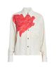 Victoria Beckham Women's Floral Satin Button-Front Shirt - 1