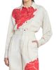 Victoria Beckham Women's Floral Satin Button-Front Shirt - 3
