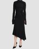 Victoria Beckham Women's Gathered Long-Sleeve Midi Dress - 2