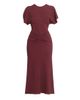 Victoria Beckham Women's Gathered Stretch Midi-Dress - 1